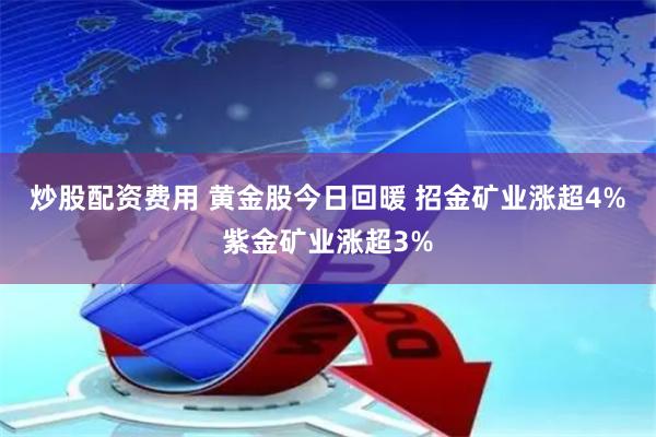 炒股配资费用 黄金股今日回暖 招金矿业涨超4%紫金矿业涨超3%